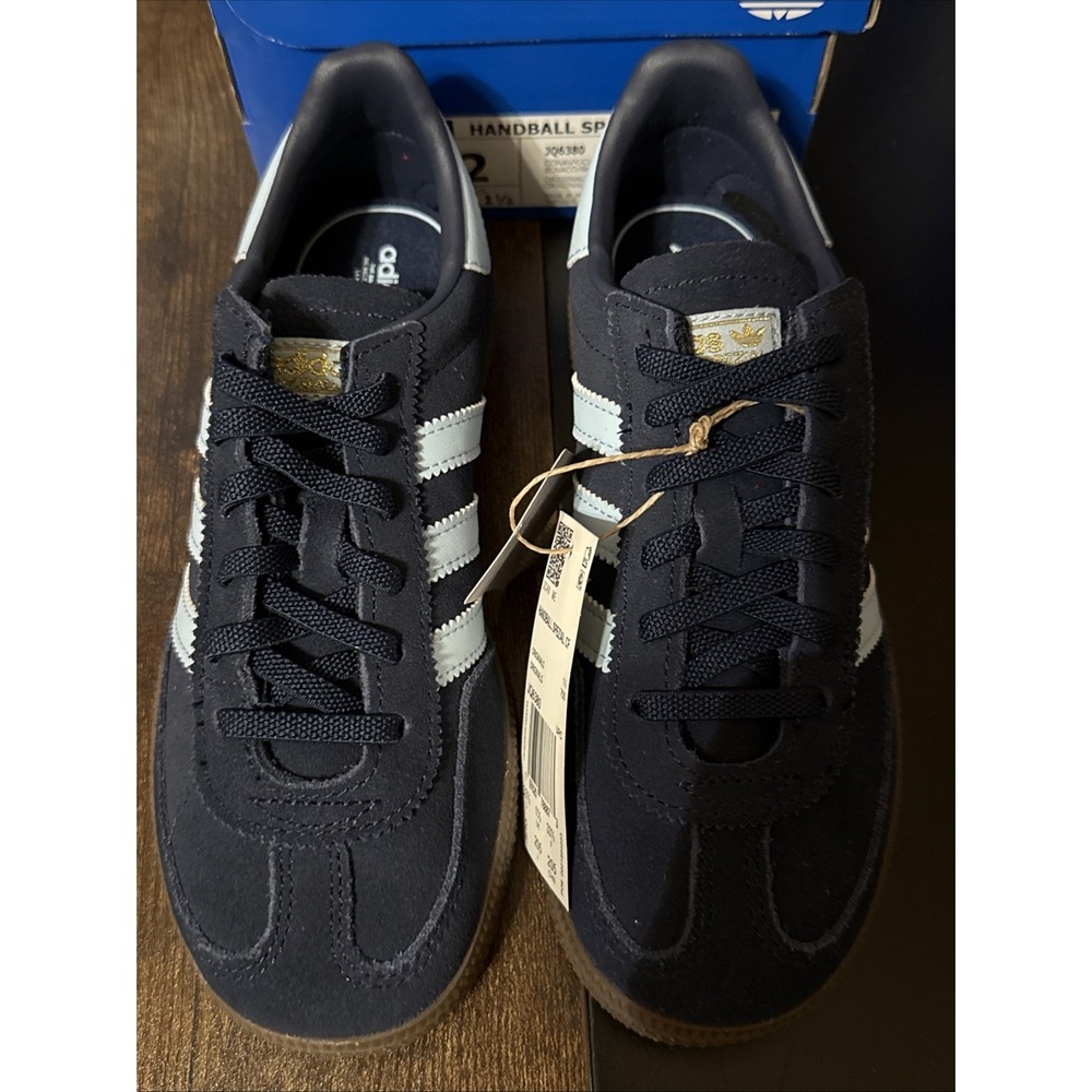 adidas HANDBALL SPEZIAL CF EL C  Size 2  Youth Dark Blue JQ6380  New In Box NiB